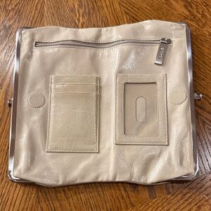 HOBO Cream Lauren Leather Wallet